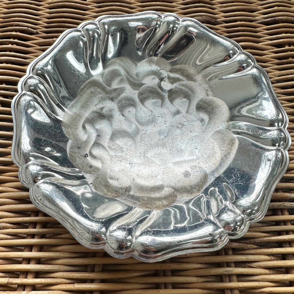 Cute Vintage Small Silver Dish